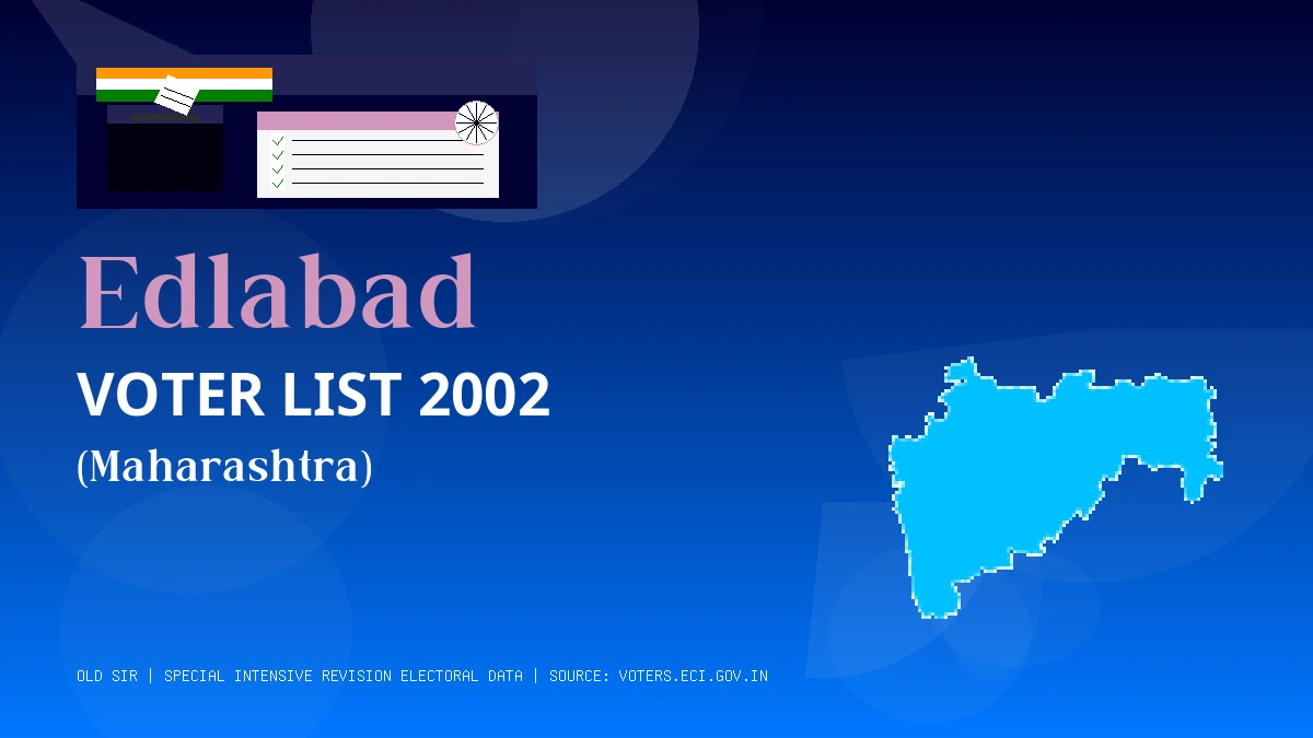 Edlabad Voter List 2002 PDF Download Maharashtra