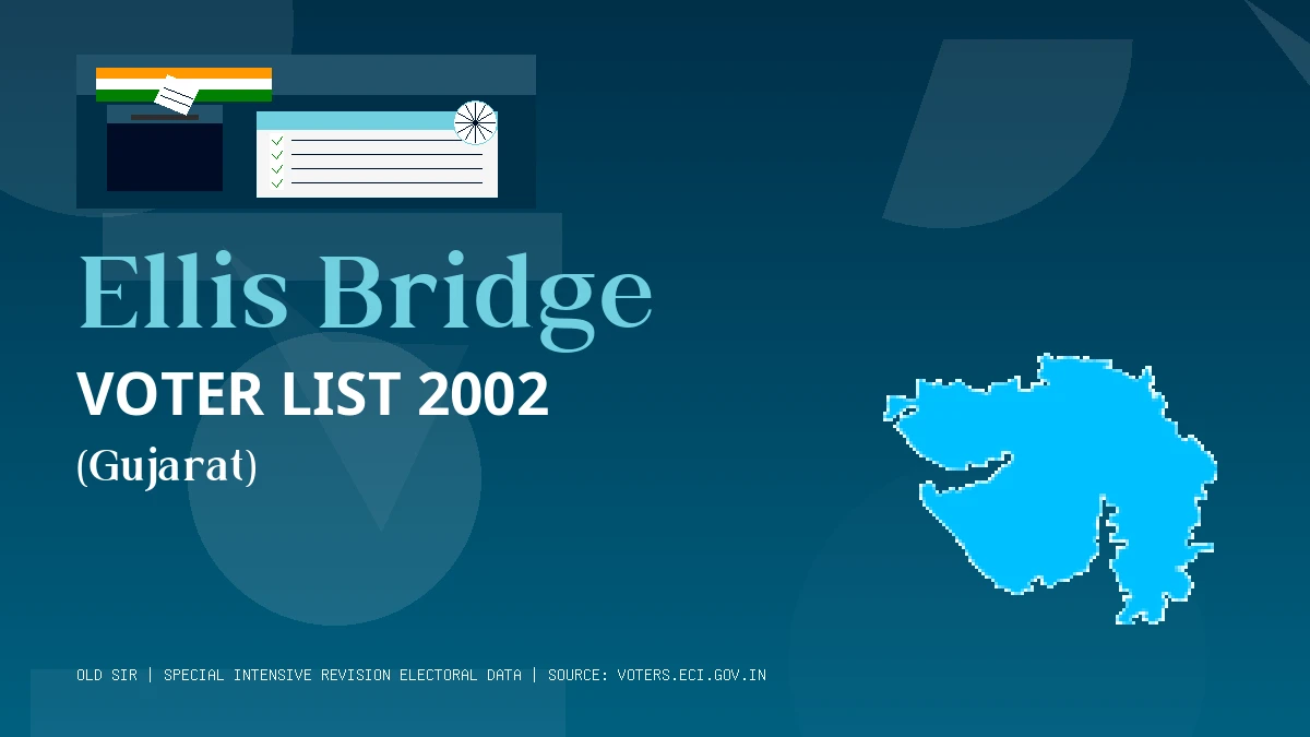 Ellis Bridge Voter List 2002 PDF Download Gujarat