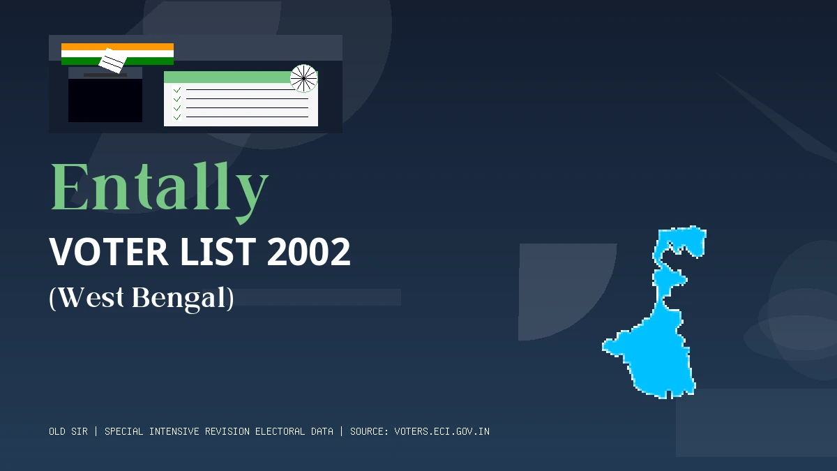 Entally Voter List 2002 PDF Download West Bengal