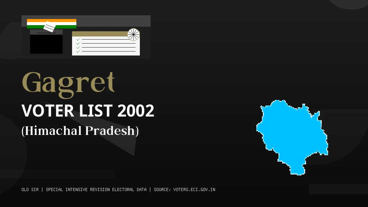 Gagret Voter List 2002 PDF Download Himachal Pradesh