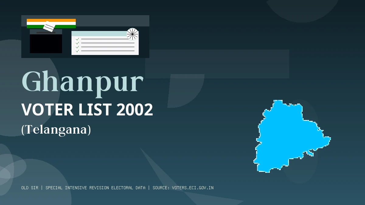 Ghanpur Voter List 2002 PDF Download Telangana