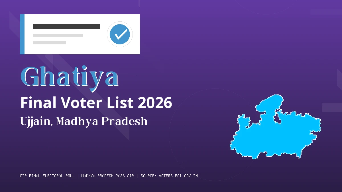 Ghatiya Final Voter List 2026 Madhya Pradesh