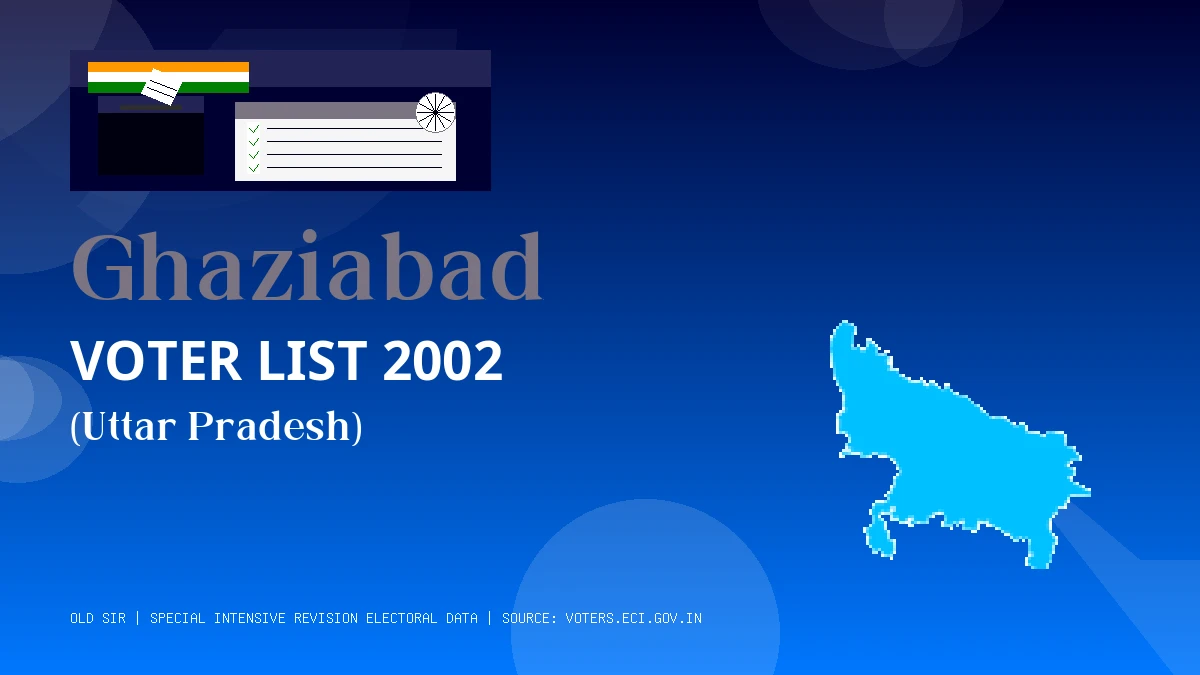 Ghaziabad Voter List 2002 PDF Download Uttar Pradesh