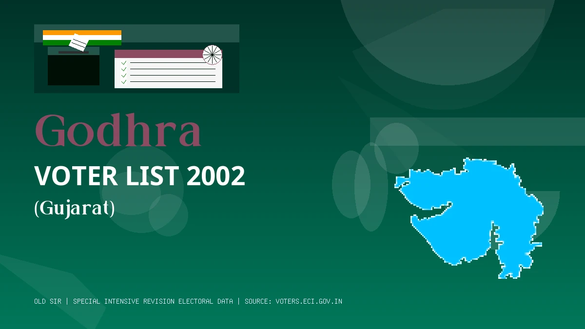 Godhra Voter List 2002 PDF Download Gujarat