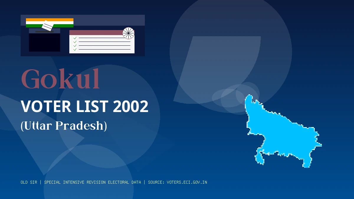 Gokul Voter List 2002 PDF Download Uttar Pradesh