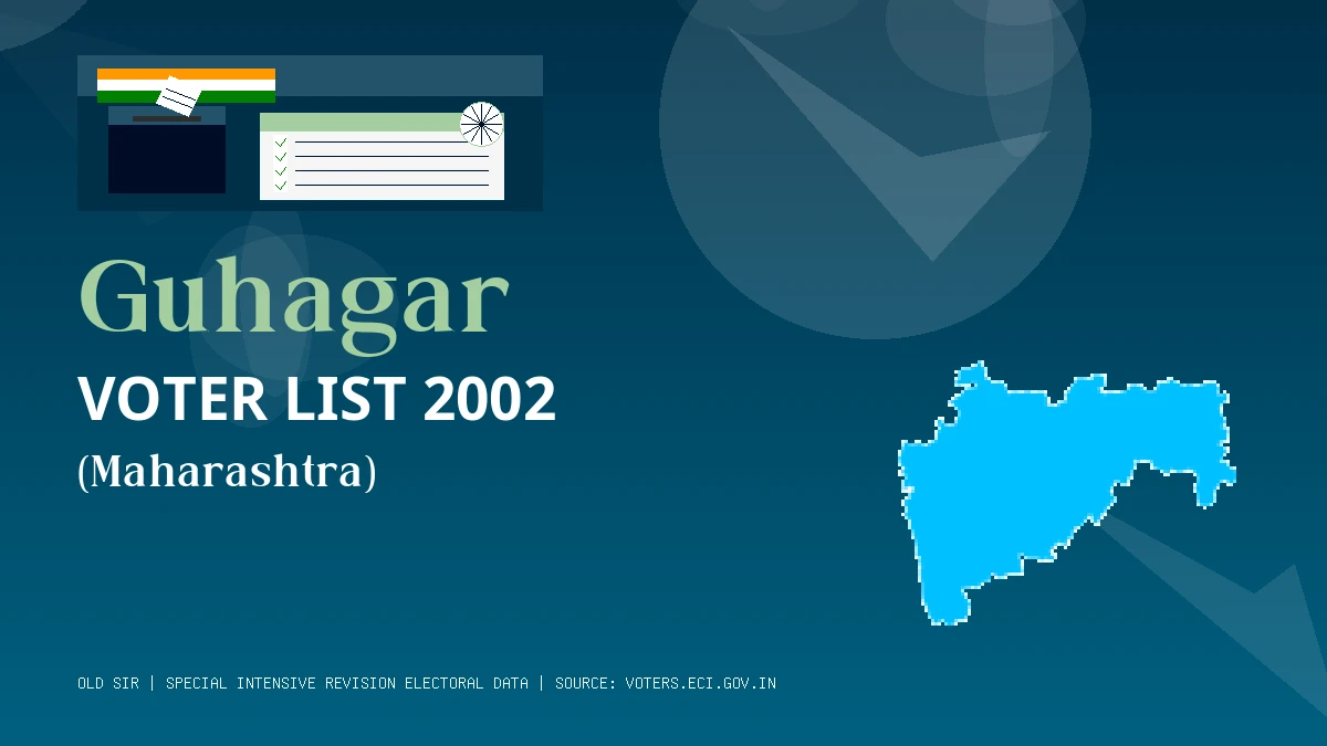 Guhagar Voter List 2002 PDF Download Maharashtra
