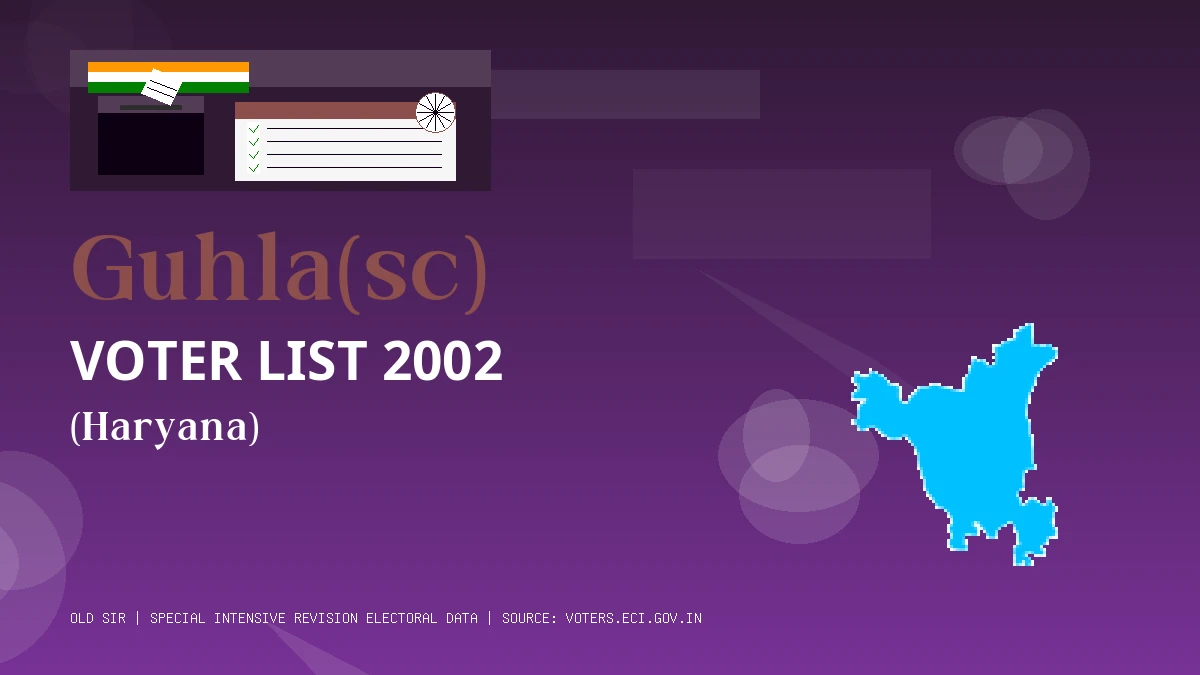 Guhla(sc) Voter List 2002 PDF Download Haryana