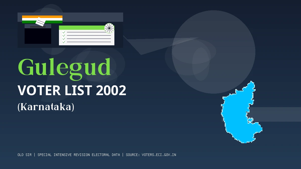 Gulegud Voter List 2002 PDF Download Karnataka