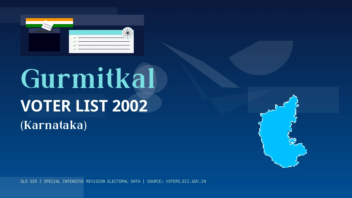 Gurmitkal Voter List 2002 PDF Download Karnataka