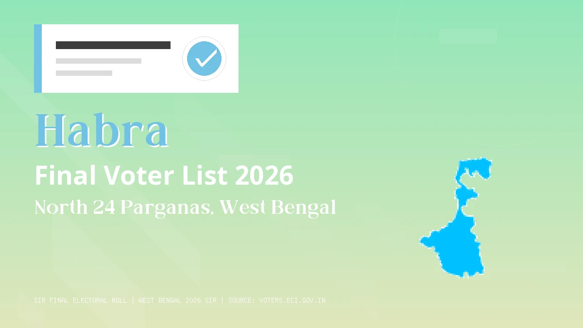 Habra Final Voter List 2026 West Bengal