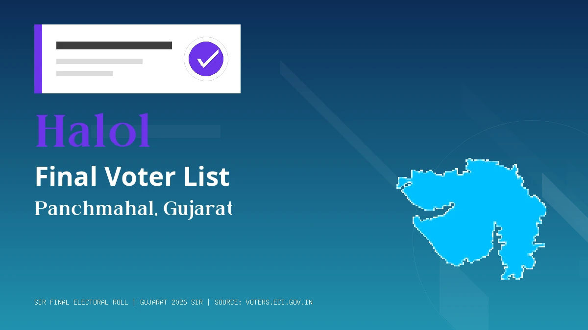 Halol Final Voter List Gujarat