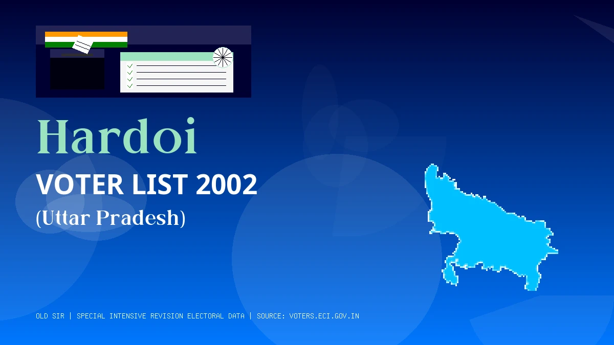 Hardoi Voter List 2002 PDF Download Uttar Pradesh