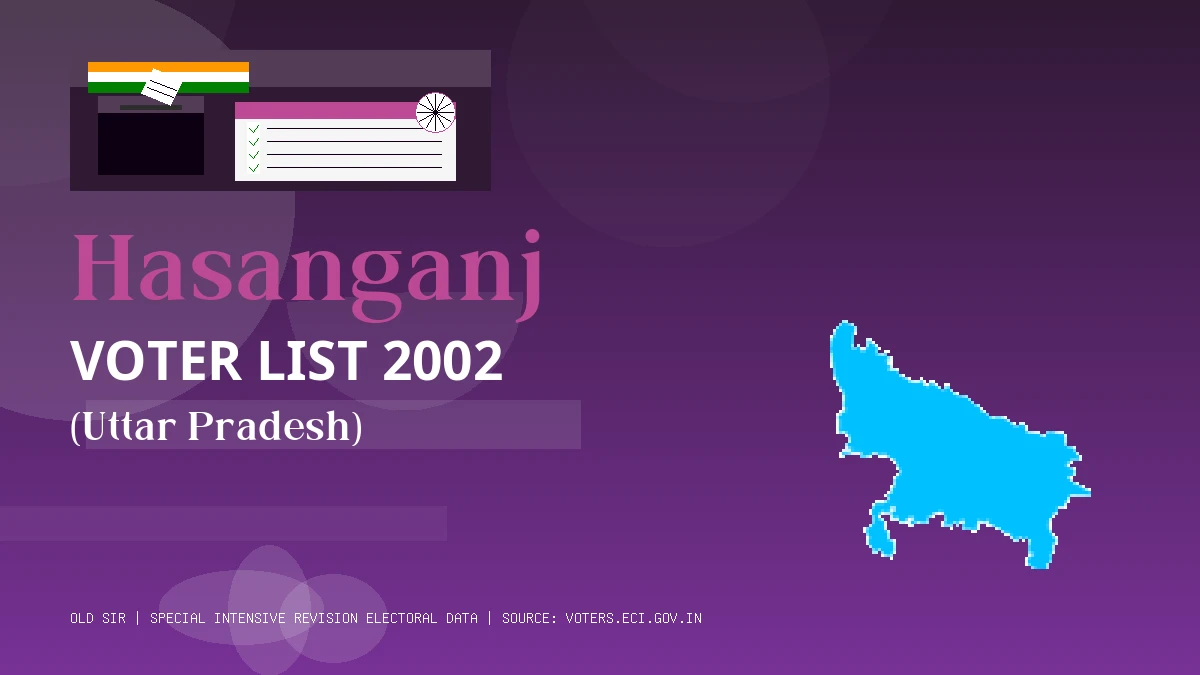 Hasanganj Voter List 2002 PDF Download Uttar Pradesh
