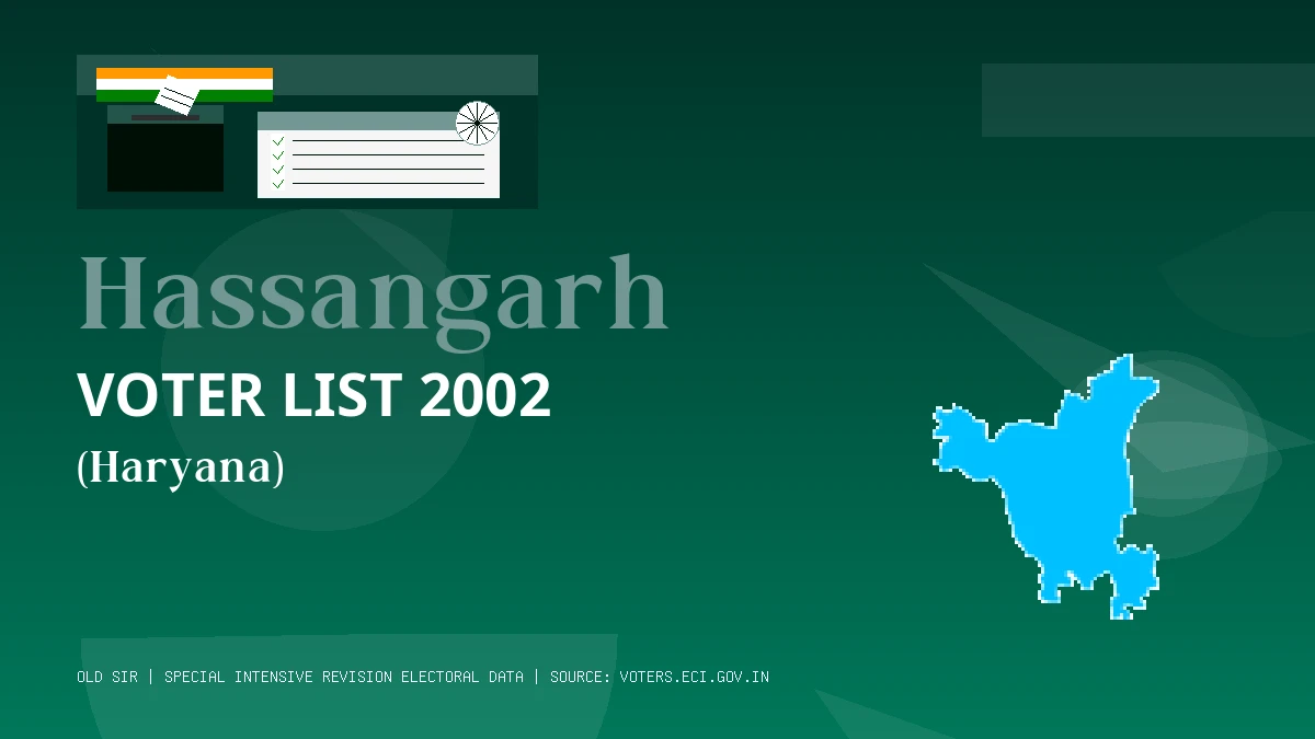 Hassangarh Voter List 2002 PDF Download Haryana