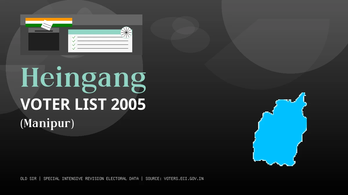 Heingang Voter List 2005 PDF Download Manipur