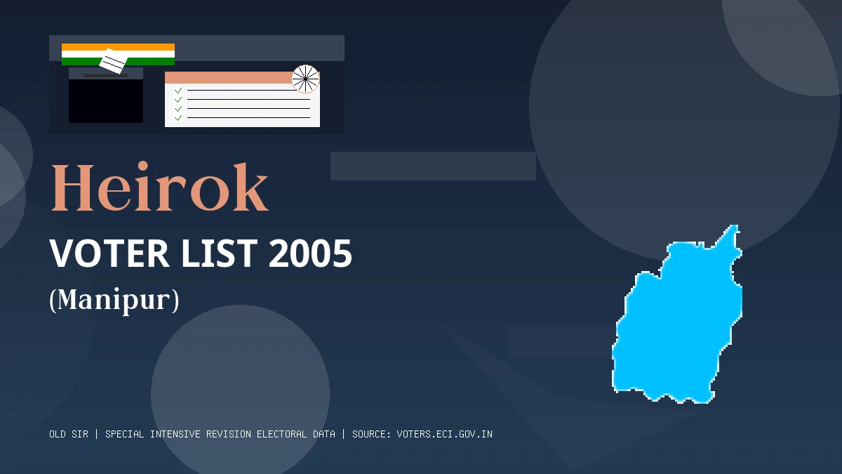 Heirok Voter List 2005 PDF Download Manipur