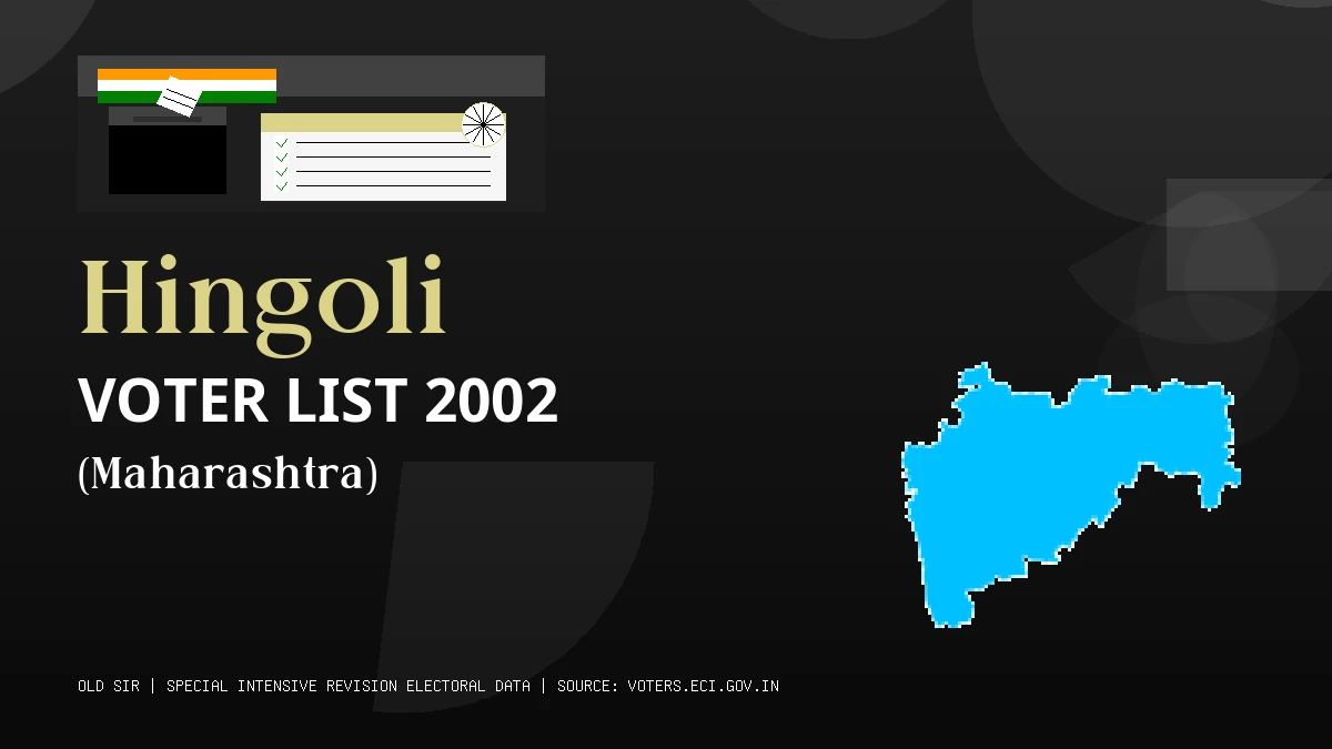 Hingoli Voter List 2002 PDF Download Maharashtra