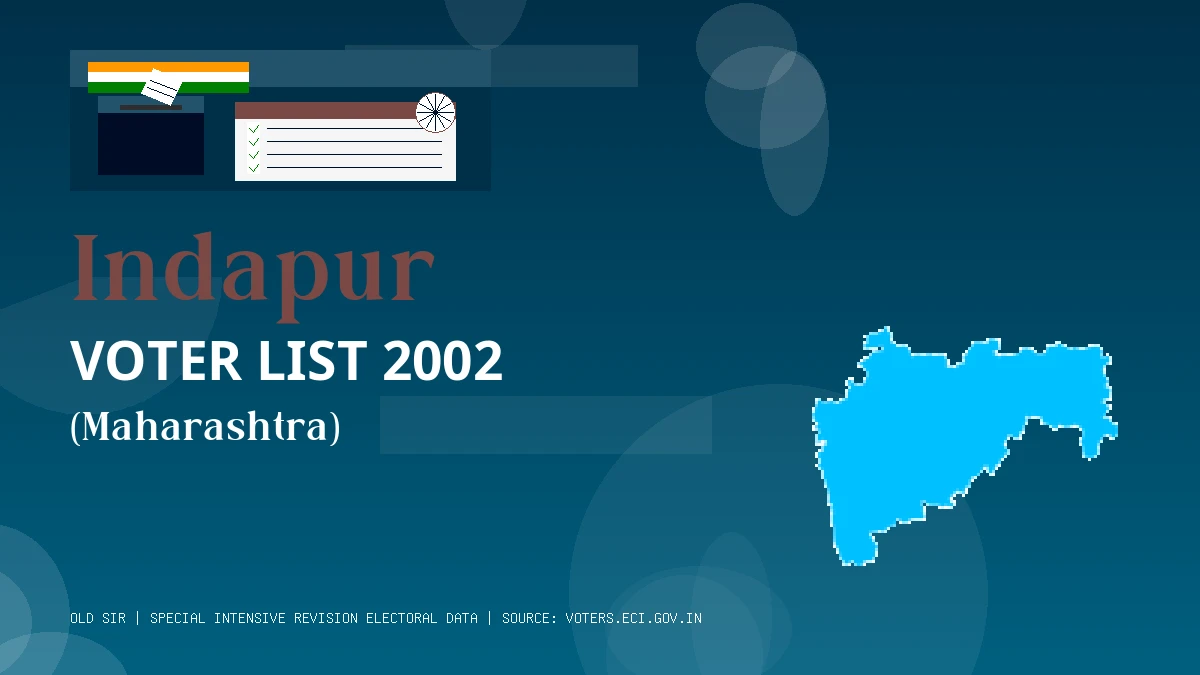 Indapur Voter List 2002 PDF Download Maharashtra