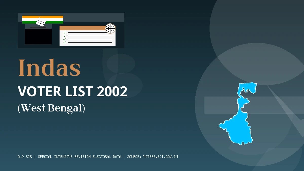 Indas Voter List 2002 PDF Download West Bengal