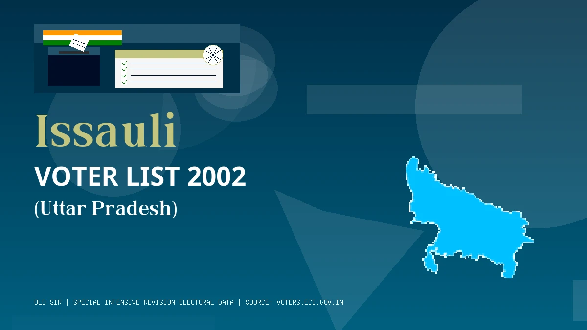 Issauli Voter List 2002 PDF Download Uttar Pradesh