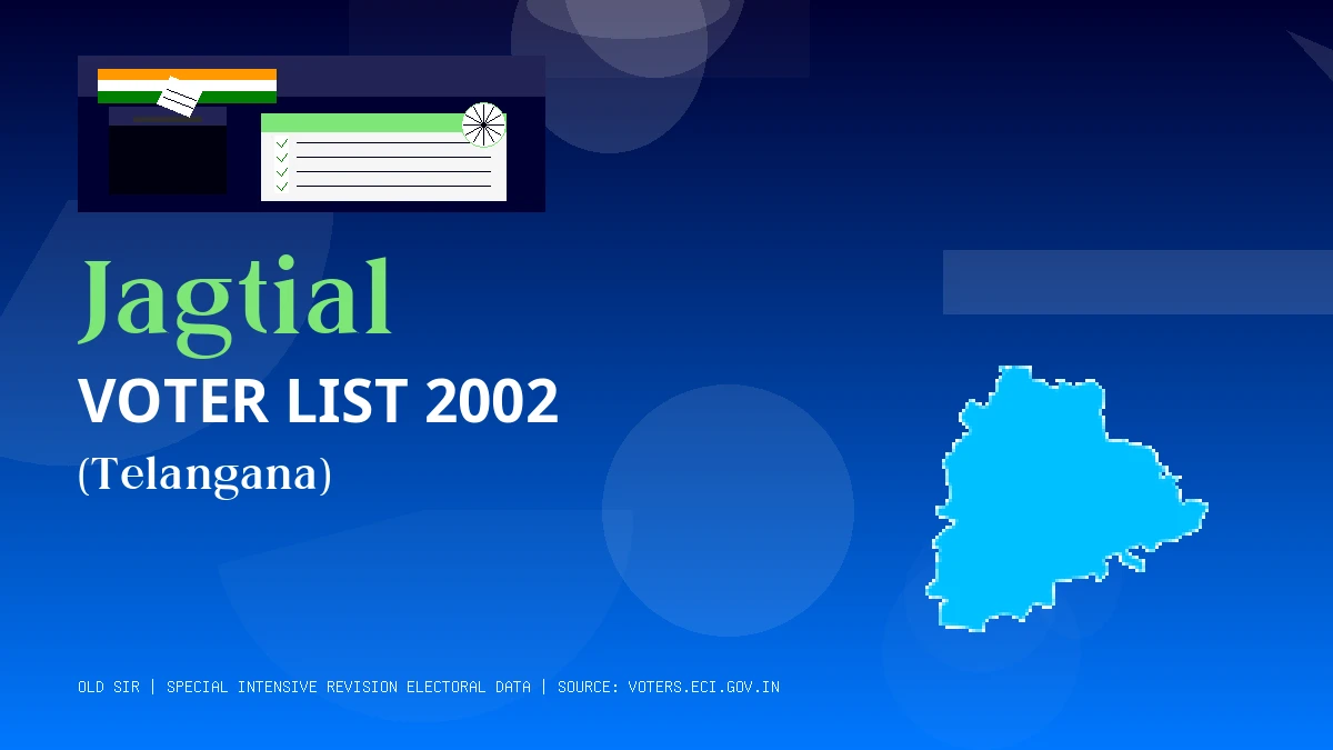 Jagtial Voter List 2002 PDF Download Telangana