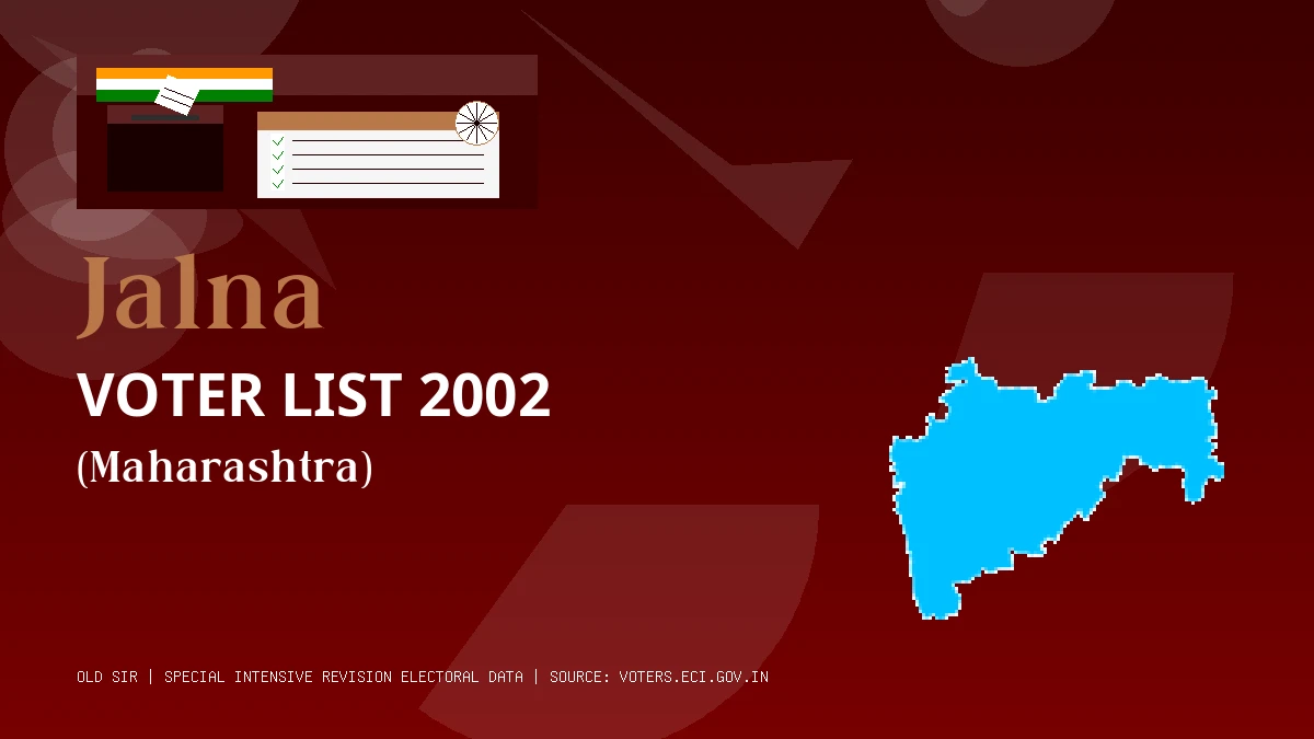 Jalna Voter List 2002 PDF Download Maharashtra