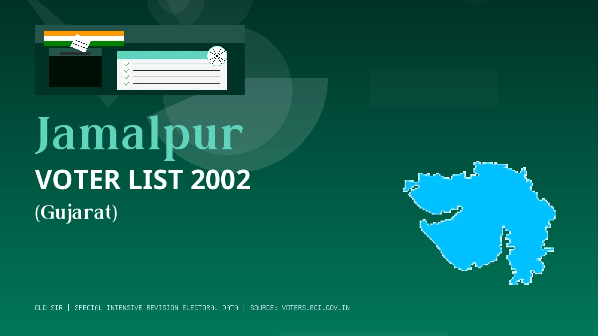 Jamalpur Voter List 2002 PDF Download Gujarat