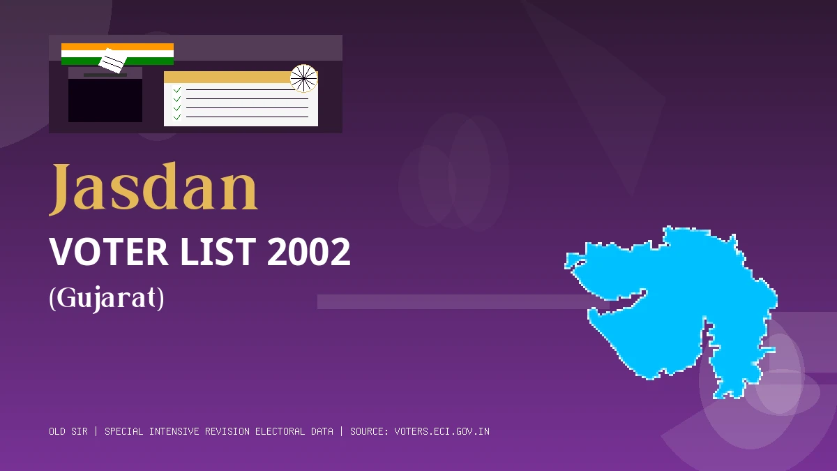 Jasdan Voter List 2002 PDF Download Gujarat