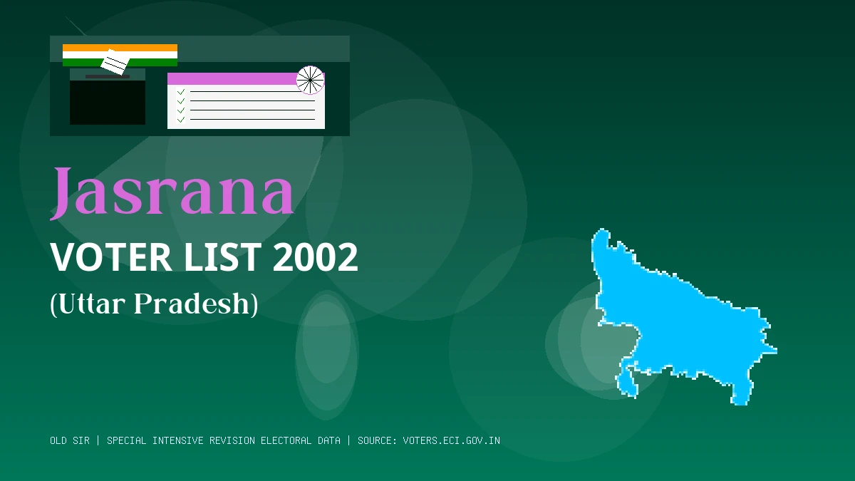 Jasrana Voter List 2002 PDF Download Uttar Pradesh