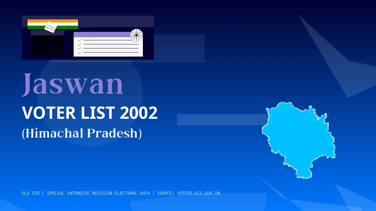 Jaswan Voter List 2002 PDF Download Himachal Pradesh
