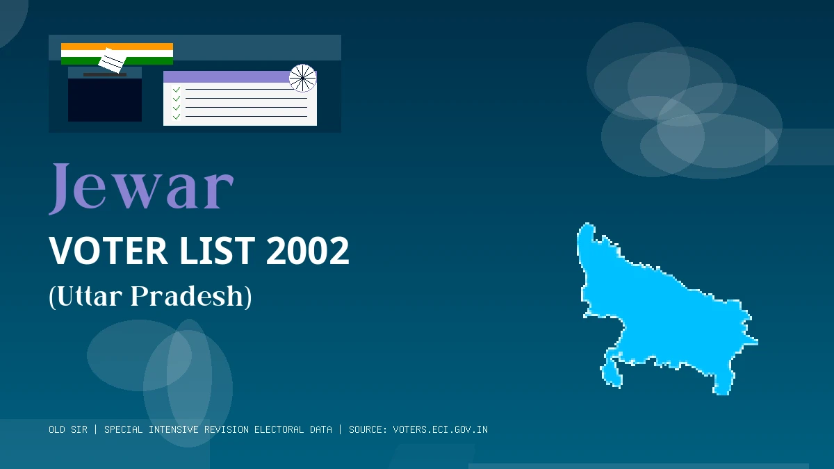 Jewar Voter List 2002 PDF Download Uttar Pradesh