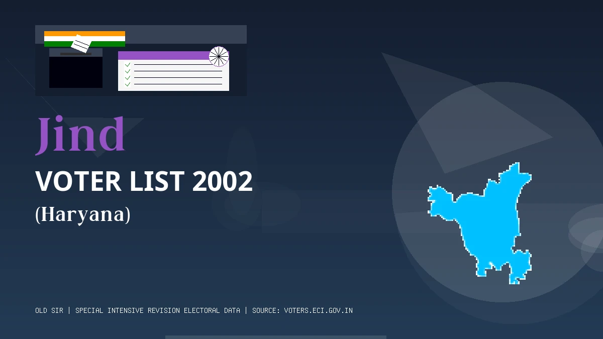 Jind Voter List 2002 PDF Download Haryana