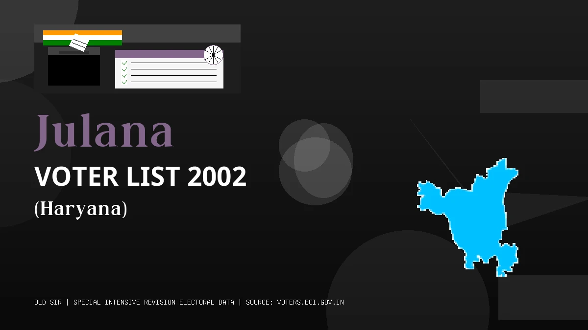 Julana Voter List 2002 PDF Download Haryana