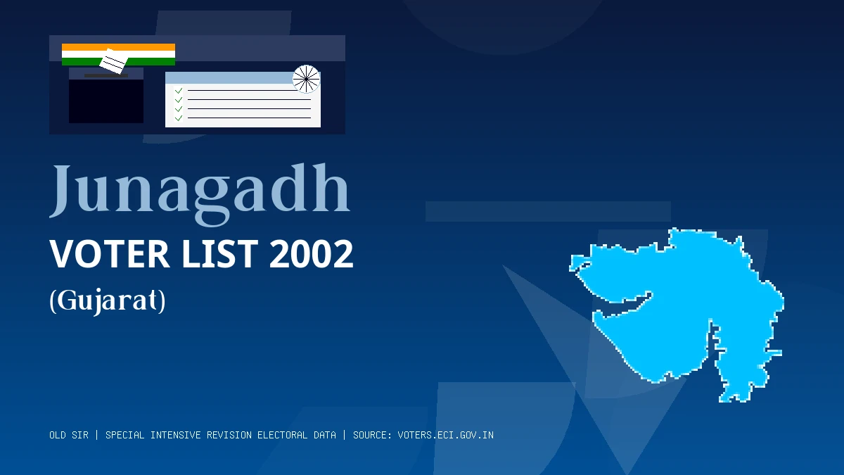Junagadh Voter List 2002 PDF Download Gujarat