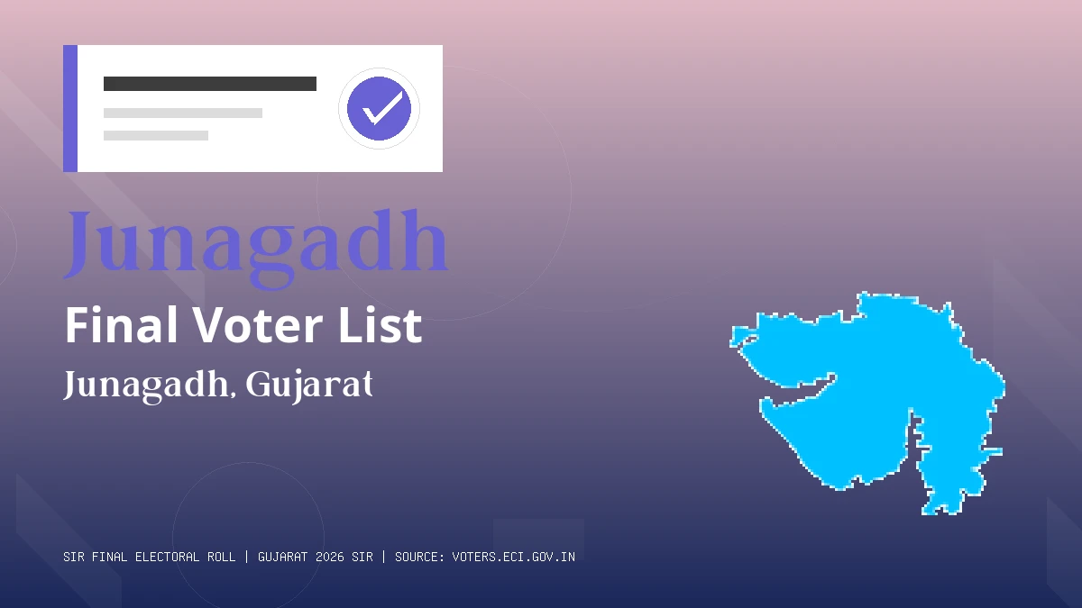 Junagadh Final Voter List Gujarat