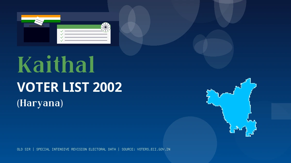 Kaithal Voter List 2002 PDF Download Haryana
