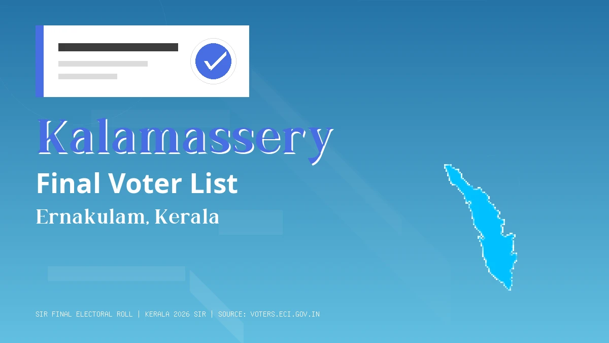 Kalamassery Final Voter List Kerala