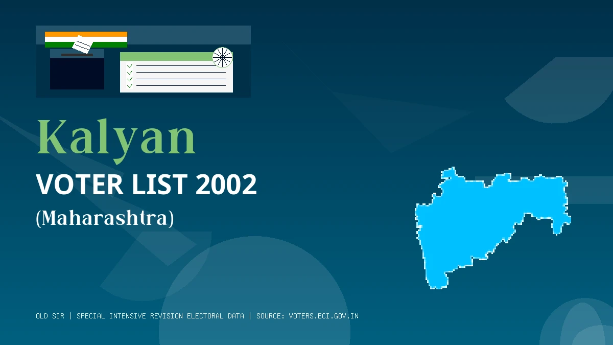 Kalyan Voter List 2002 PDF Download Maharashtra