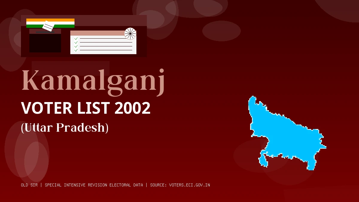 Kamalganj Voter List 2002 PDF Download Uttar Pradesh