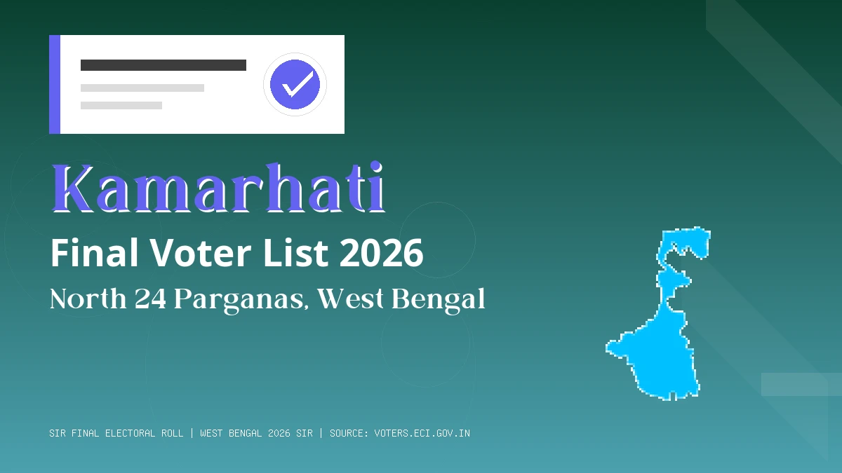 Kamarhati Final Voter List 2026 West Bengal