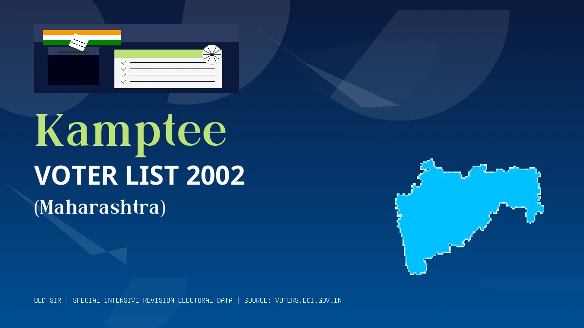 Kamptee Voter List 2002 PDF Download Maharashtra