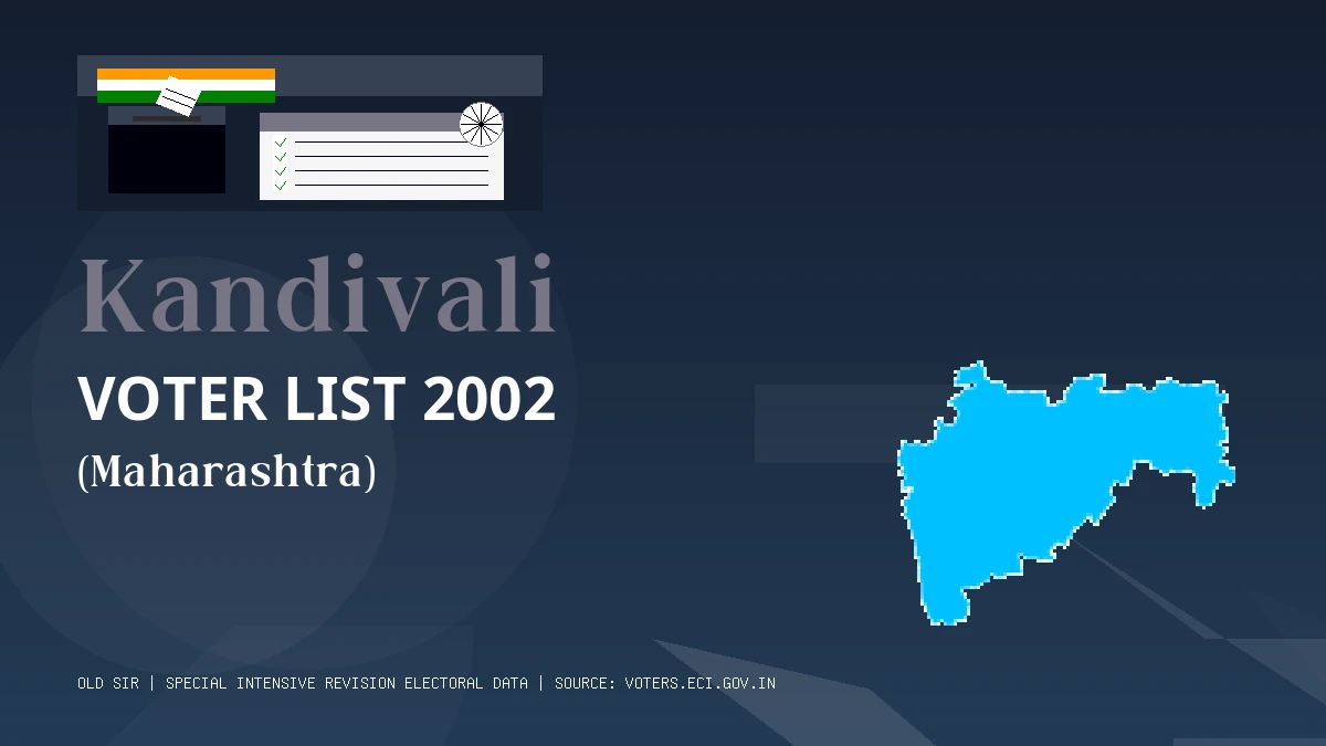 Kandivali Voter List 2002 PDF Download Maharashtra