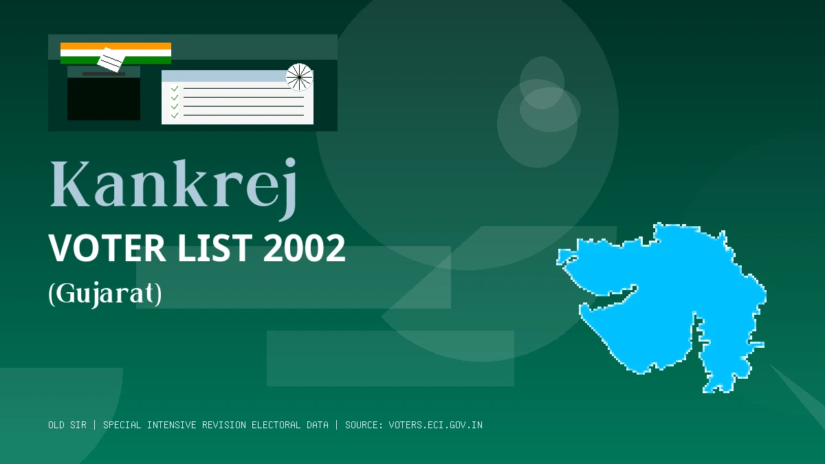 Kankrej Voter List 2002 PDF Download Gujarat
