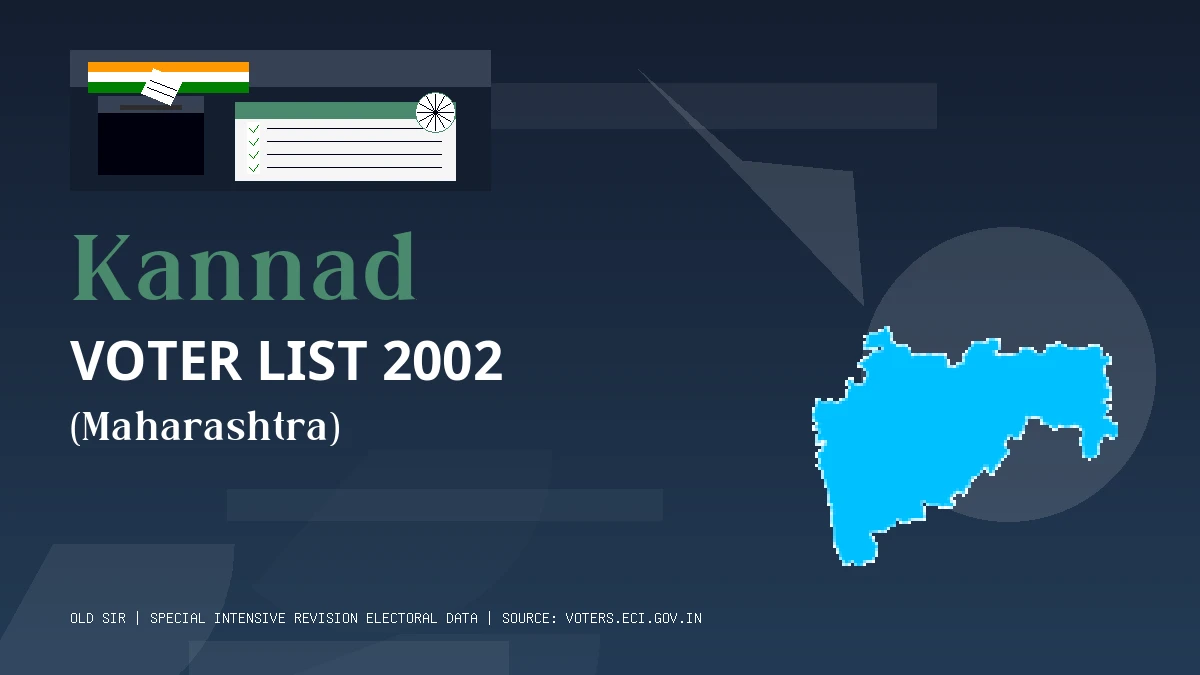 Kannad Voter List 2002 PDF Download Maharashtra