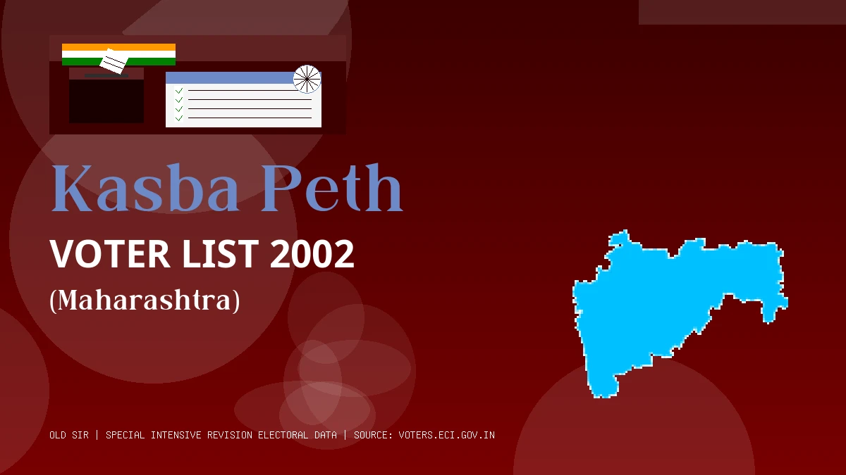 Kasba Peth Voter List 2002 PDF Download Maharashtra