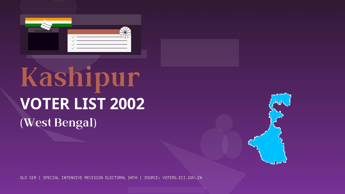 Kashipur Voter List 2002 PDF Download West Bengal