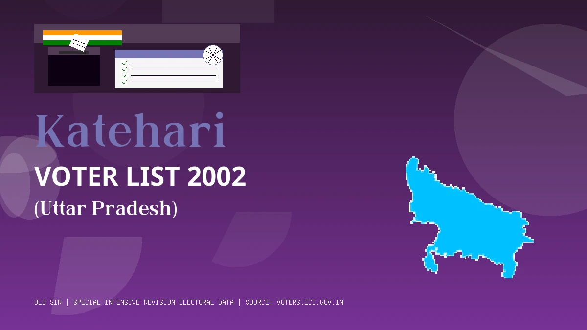 Katehari Voter List 2002 PDF Download Uttar Pradesh