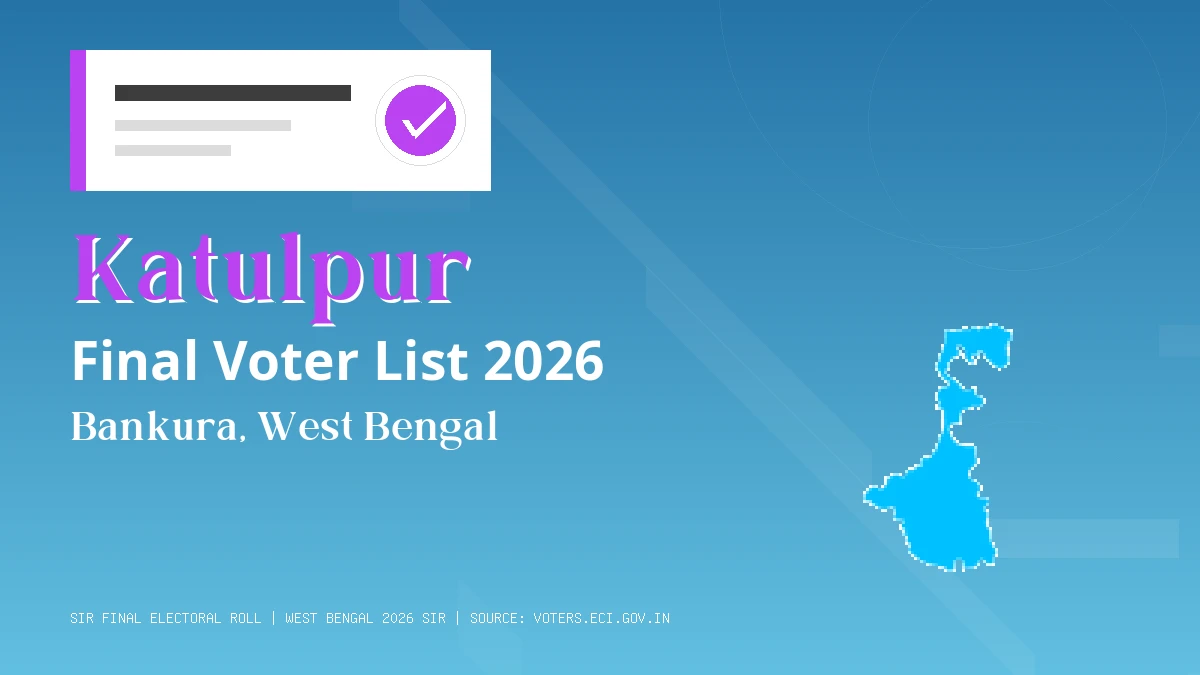 Katulpur Final Voter List 2026 West Bengal
