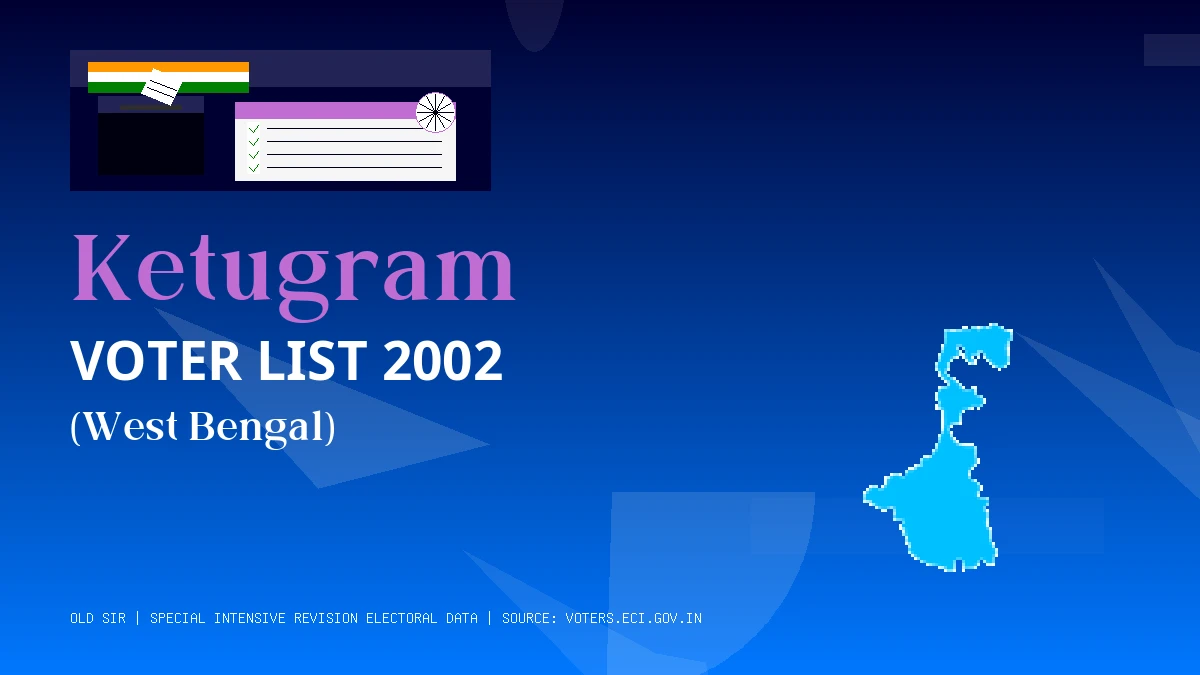 Ketugram Voter List 2002 PDF Download West Bengal