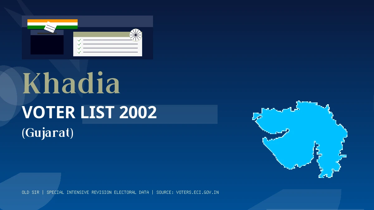 Khadia Voter List 2002 PDF Download Gujarat